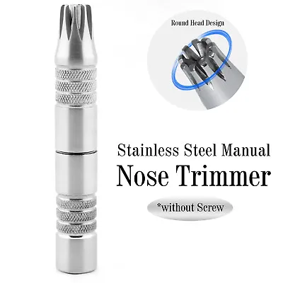 GERMAN Stainless Steel Travel Nose Ear Hair Clipper Manual Trimmer Grooming Care • $35.88