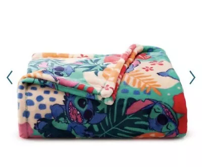 Disney Aloha Stitch Soft Throw Blanket 5' X 6 Ft - The Big One - New • $18