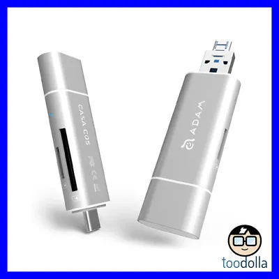 $44.90 • Buy Adam Elements CASA C05 USB-C / Typc-C, 4K Video, 5 Port Card Reader, Silver