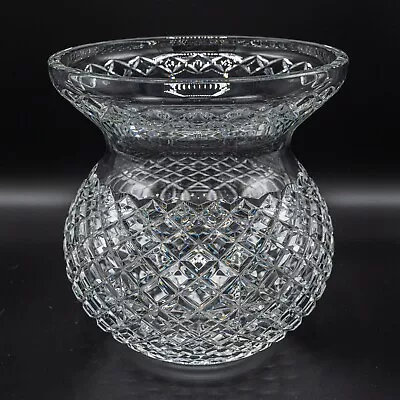 Waterford Crystal Ireland Bouquet Vase 9  W/ Box Thistle Shaped FREE USA SHIP • $250