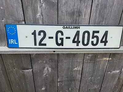 Genuine Ireland License Plate From County Galway 12 G 4054 • $13.99