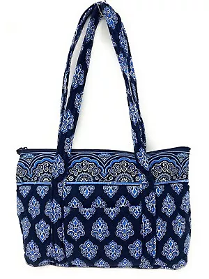Vera Bradley Calypso Navy Blue Betsy Shoulder Bag Quilted Boho • $38.25