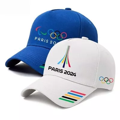 2024 Paris Olympics Baseball Hat Emblem Opening Ceremony Adjustable Unisex • £11.99