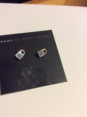 $42 Marc By Marc Jacobs Small Blue Lock Earrings. MJ5 • $25.47