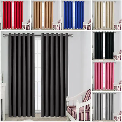 Extra Wide Blackout Curtains Pencil Pleat/Ring Top Thick Thermal Bedroom Curtain • £10.99