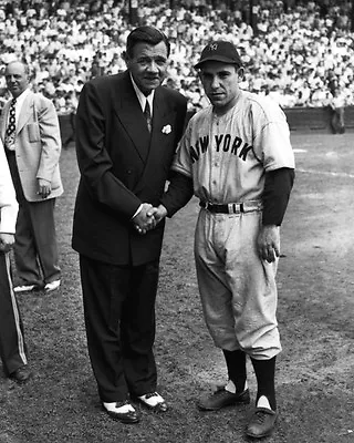 1947 New York Yankees BABE RUTH And YOGI BERRA Glossy 8x10 Photo Print Poster • $5.49