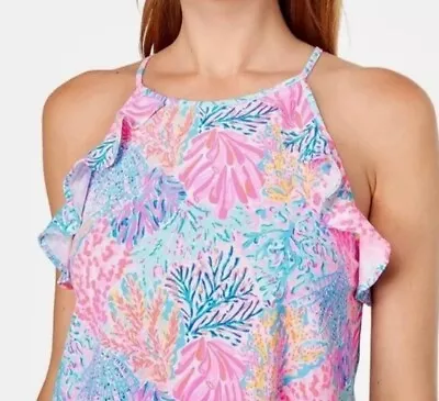 Lilly Pulitzer Billie Top Multi Splashdance Woman's Size Large • $30