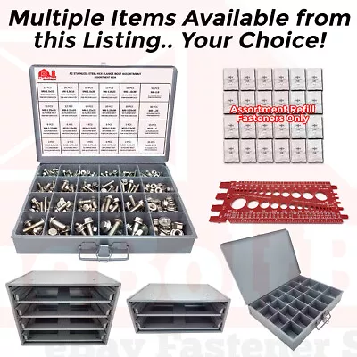 Stainless Steel Metric Flange Screw Bolt Nut A2-70 Assortment Kit OR Accessories • $127.35