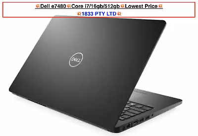 Dell Latitude 7480 14   Intel I7 16GB RAM  512GB SSD 💥 Lowest Price On Ebay • $399