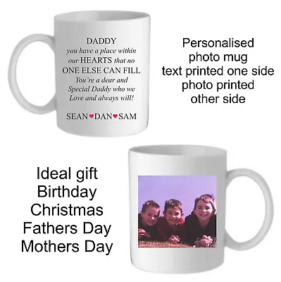 Personalised Special Mum Gift Photo Poem Mug Mothers Day Gift Birthday Gift • £10.95