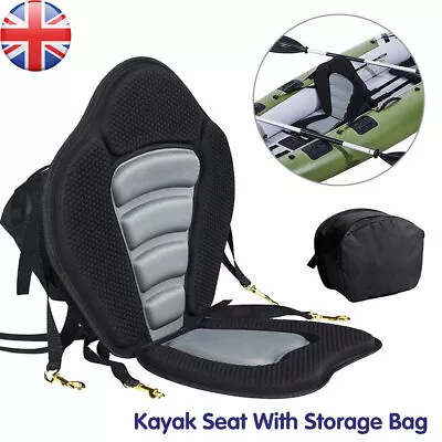 Kayak Seat Paddle Cushion Board Back Rest Rest Back Support Cushion Safety Black • £24.50