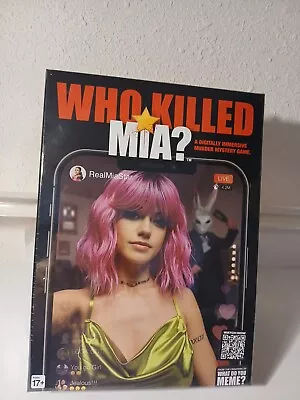 BRAND NEW -  Who Killed Mia: A Digitally Immersive Murder Mystery Board Game • $21.50