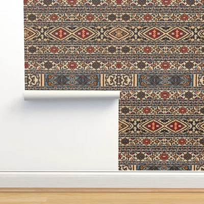 £11.86 • Buy Peel-and-Stick Removable Wallpaper Persian Indian Middle Eastern Rug Tapestry
