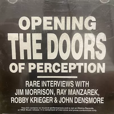 Jim Morrison Ray Manzarek - Interviews: Opening The Doors Of Perception CD • $38.99