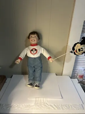 Ashton Drake Walt Disney World Boy Porcelain Kid Doll Mickey Mouse Shirt • $25.99