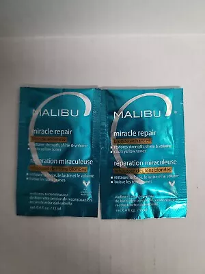 2 PACKS Malibu Miracle Repair Blonde Enhancer  0.17oz.  • $10.99