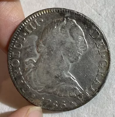 1786  Mexico 8 Reales Silver Coin Xf • $169