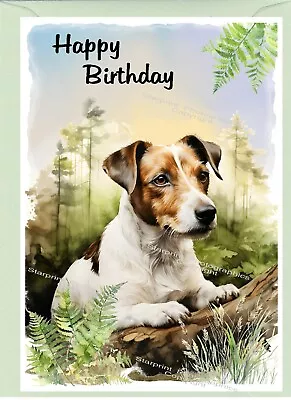 Jack Russell Terrier Dog Birthday Card (6 X 4 ) - Blank Inside - By Starprint • £3.85