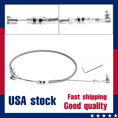 24  Stainless Steel Housing Throttle Gas Carburetor Cable For Ford Chevy GM USA • $18.90
