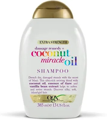 OGX Coconut Miracle Oil Shampoo For Damaged Hair 385ml - FAST FREE P&P • £6.95