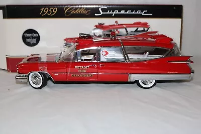 Precision Miniatures 1:18 1959 Cadillac Superior Ambulance  Detroit Fire Dept.  • $368.74