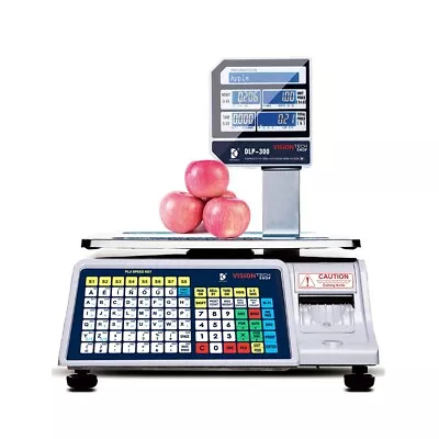 VisionTechShop DLP-300 Label Printing Scale Pole Display 30/60lbs  Brand New  • $1095