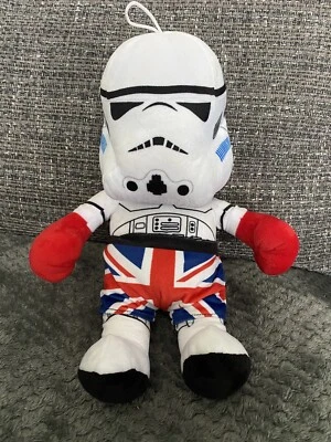 £6.99 • Buy Star Wars Stormtrooper 14  Plush Soft Toy Boxer Union Jack (see Desc)