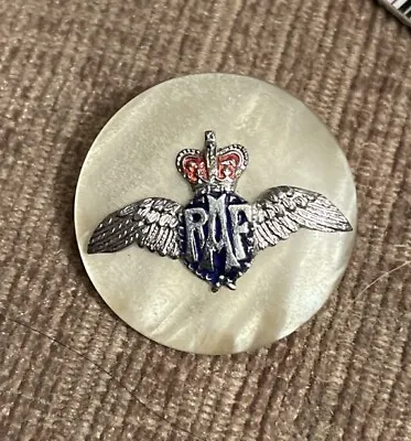 Enamel Raf Qc Lapel/sweetheart Badge - B990 • £5.20