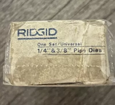 Unused Ridgid Pipe Die: 1/4- 3/8 NPT 47740 Universal • $65