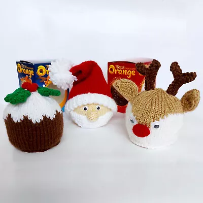 £1.99 • Buy KNITTING PATTERN Santa Pudding Reindeer Chocolate Orange Bath Bomb Cover DK Xmas