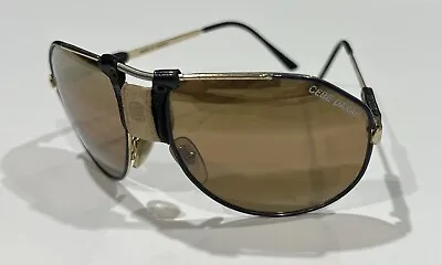 Vintage Cebe Dakar 293 Aviator Miles Davis Lenses Sunglasses 1980's • $225.19