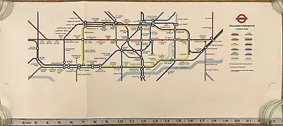 C. 1985 London Underground Carriage Map - Proof • £14