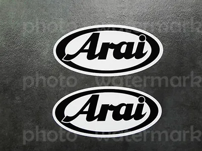 2pc Arai Stickers Decals Logos Helmet Racing Calcomanias Sponsor MX Kart SCCA • $28.99
