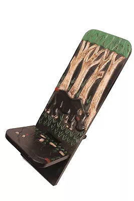 $102.49 • Buy Evelyn Kafui Ahianyo Novica Carved Wood Safari Jungle Hippo African Lazy Chair