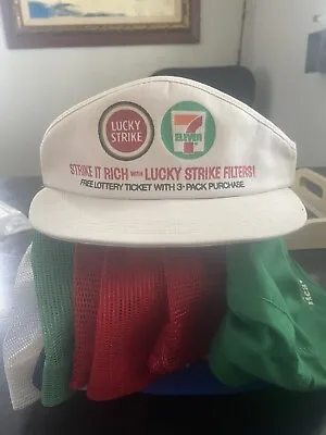 Lucky Strike X  7 Eleven Visor Hat K Products Snapback Cap 7 11 Employee Lottery • $79.99