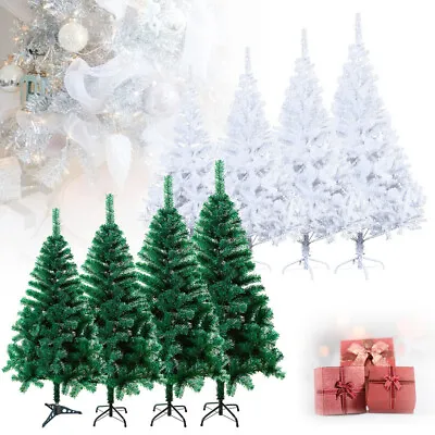 £17.99 • Buy Christmas Tree Artificial Xmas Tree Pine Metal Stand 4ft 5ft 6ft 7ft  Decoration