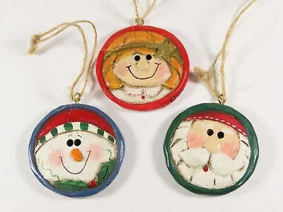 3 Eddie Walker Midwest Cannon Falls Santa Christmas Ornaments 1.5  Lot C5711 • $11.99