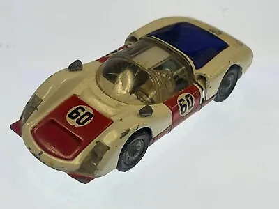 Vintage Corgi Toys #60 Porsche Carrera 6 Car 1:43 W Driver Great Britain White • $14.99