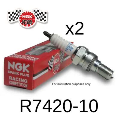 2 X Ngk Racing Competition Spark Plugs - R7420-10 (5501) Mazda Rx7 Rx8 Rotary • $183.80