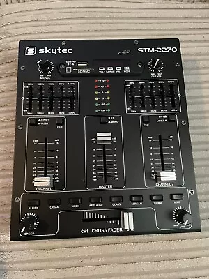 STM2270 Sound Effects Bluetooth Wireless Audio DJ PA Mixer 4-Channel USB MP3 • £26