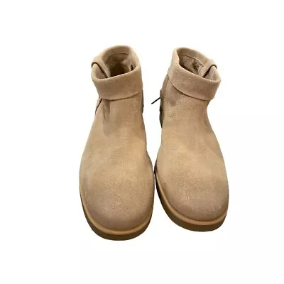 10 UGG JOSEFENE Short Cuff Suede Boots Sand Beige NWOB • $56.95