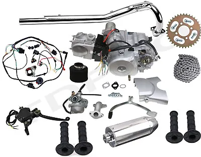 125cc Semi Auto Engine Motor Kit 3 Speed Reverse ATV Quad Bike Go Kart Golf Cart • $554.67