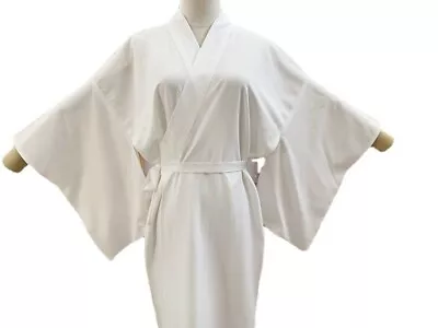 Yukata Kimono Unisex Chiffon Men Women Japanese Bathrobe Gown Inner Retro • £19.99