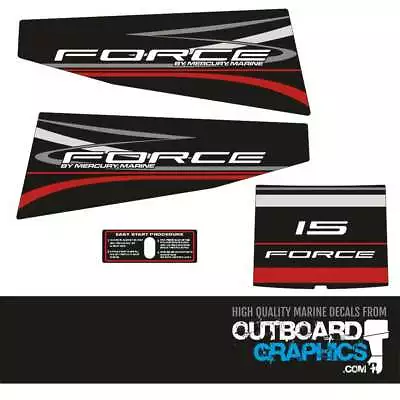 Mercury Force 15hp Outboard Decals/sticker Kit • $39