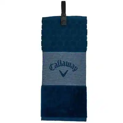 Callaway Tri Fold Golf Towel 21x16  Blue Brand New • £16.95