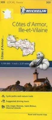 £5.68 • Buy Cotes-d'Armor, Ille-et-Vilaine - Michelin Local Map 309