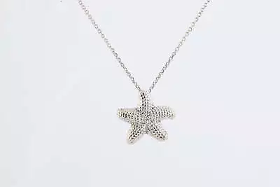 17  Na Hoku 14k White Gold Starfish Pendant Necklace (4.27g.) • $340