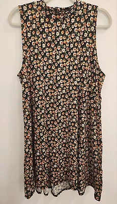 Vibe Sportswear Plus Size Floral Black Dress Size 2X Whimsy Goth • $14.50