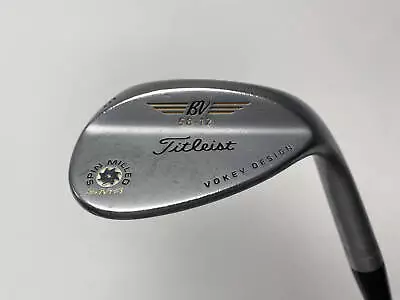 Titleist Vokey Spin Milled SM4 Chrome 58* 12 Bounce Wedge Steel Mens RH • $31.06