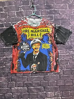 Fire Marshal Bill Vintage In Living Color AOP Mosquitohead Shirt Reprint XL • $94.88